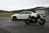BMW 3 series E90 and BMW R1000rr / 3456x2304 - 3.5Mb BMW 3 series E90 and BMW R1000rr